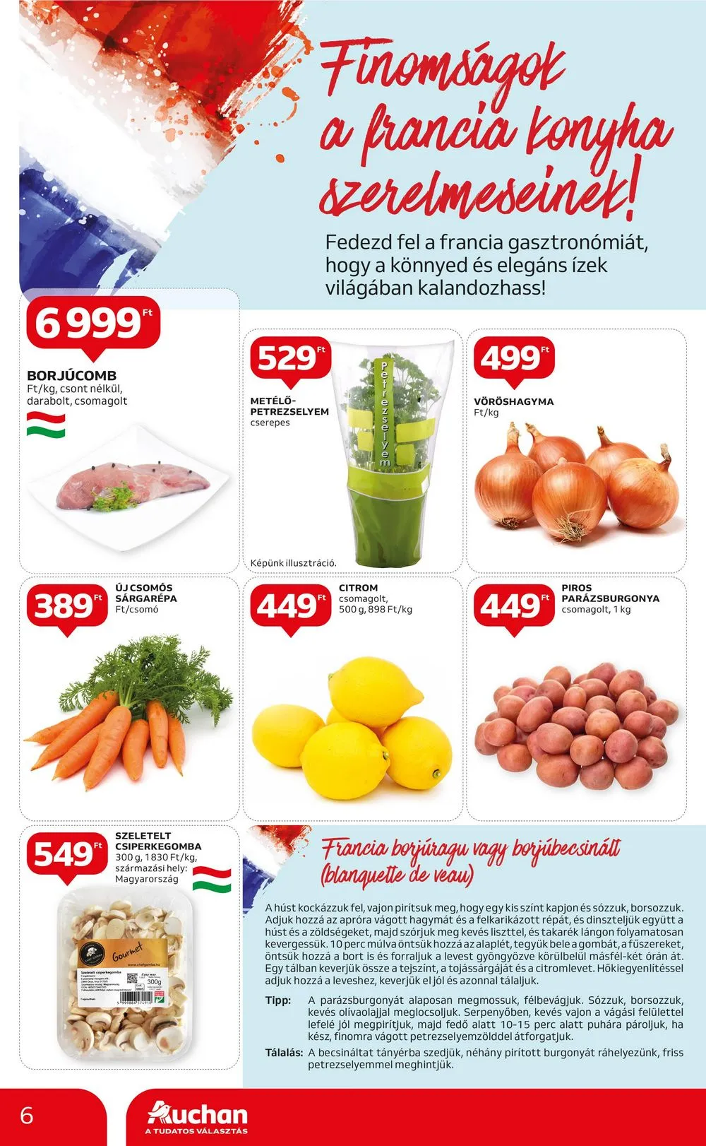 Auchan akciós újság Hipermarket 07.06–07.12 – 6. oldal