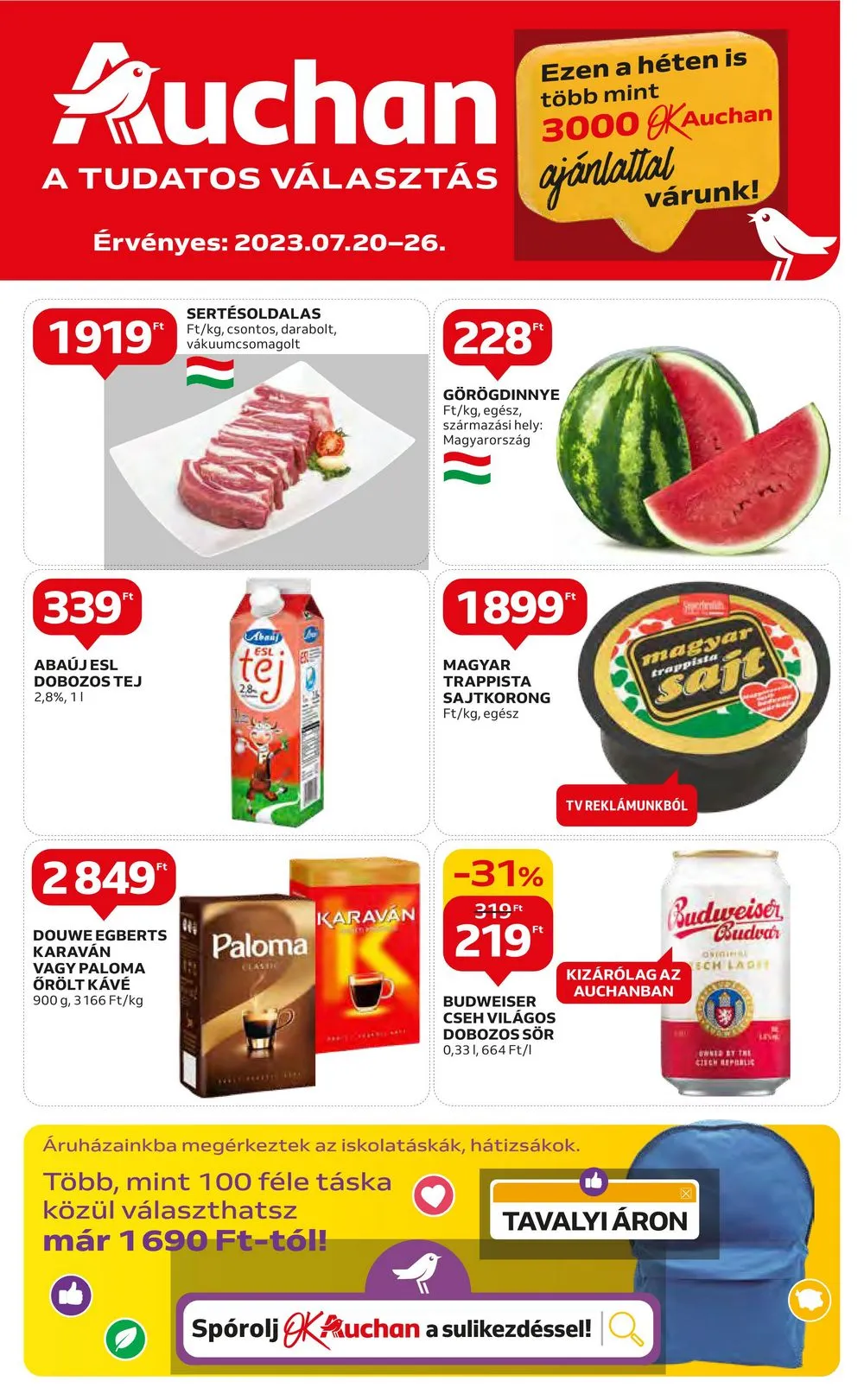 Auchan akciós újság Hipermarket 07.20–07.26