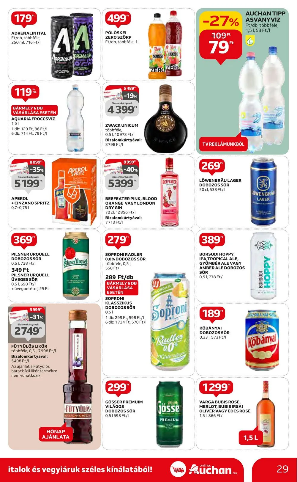 Auchan akciós újság Hipermarket 07.20–07.26 – 29. oldal