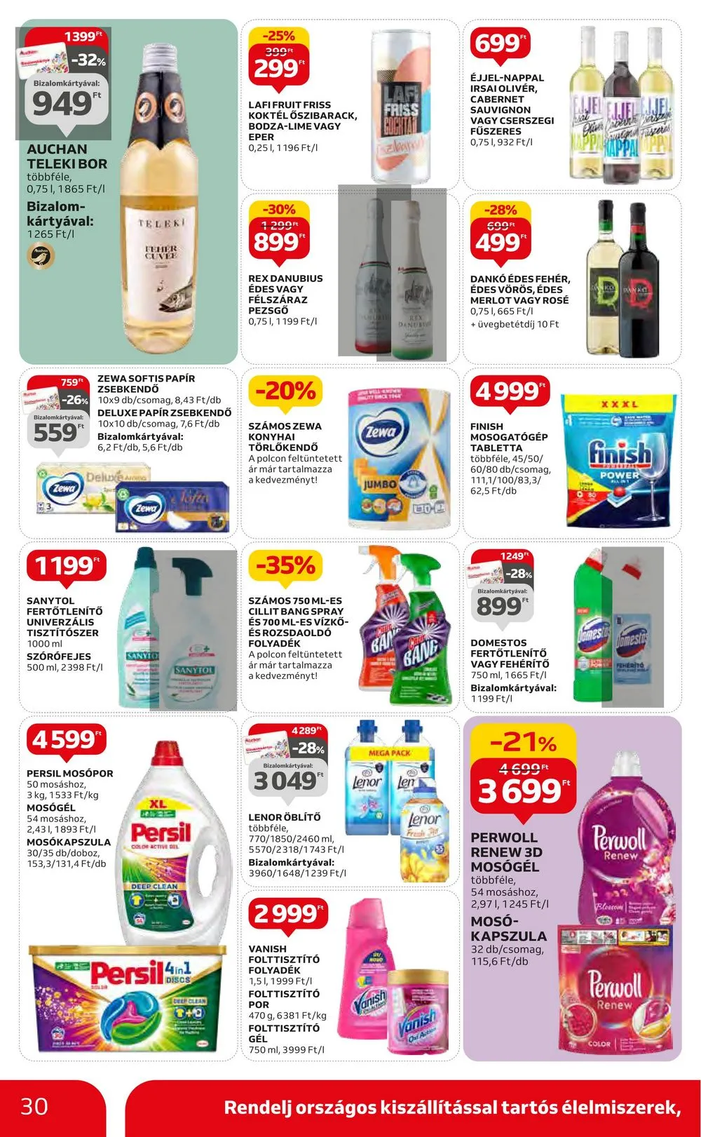 Auchan akciós újság Hipermarket 07.20–07.26 – 30. oldal