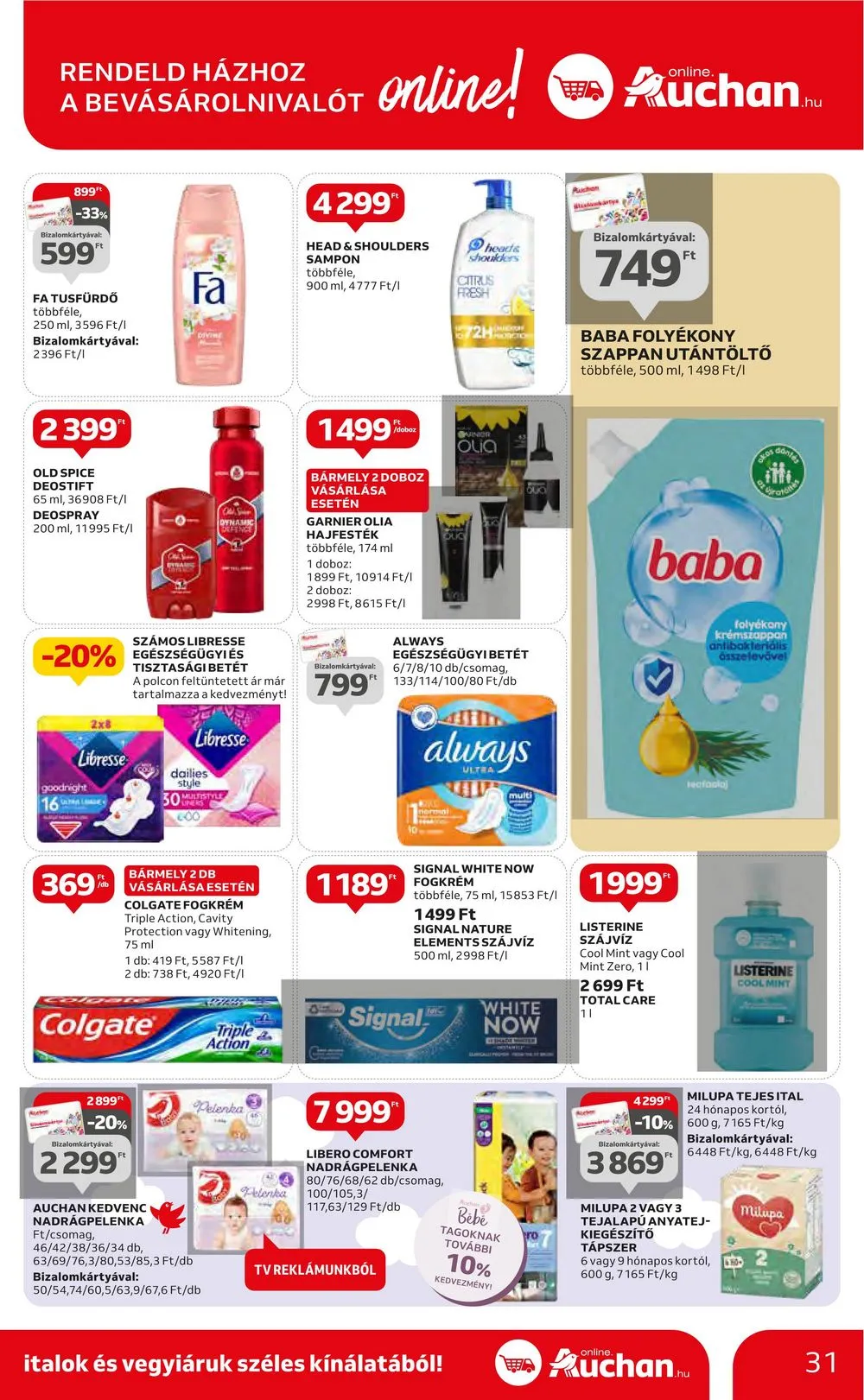 Auchan akciós újság Hipermarket 07.20–07.26 – 31. oldal