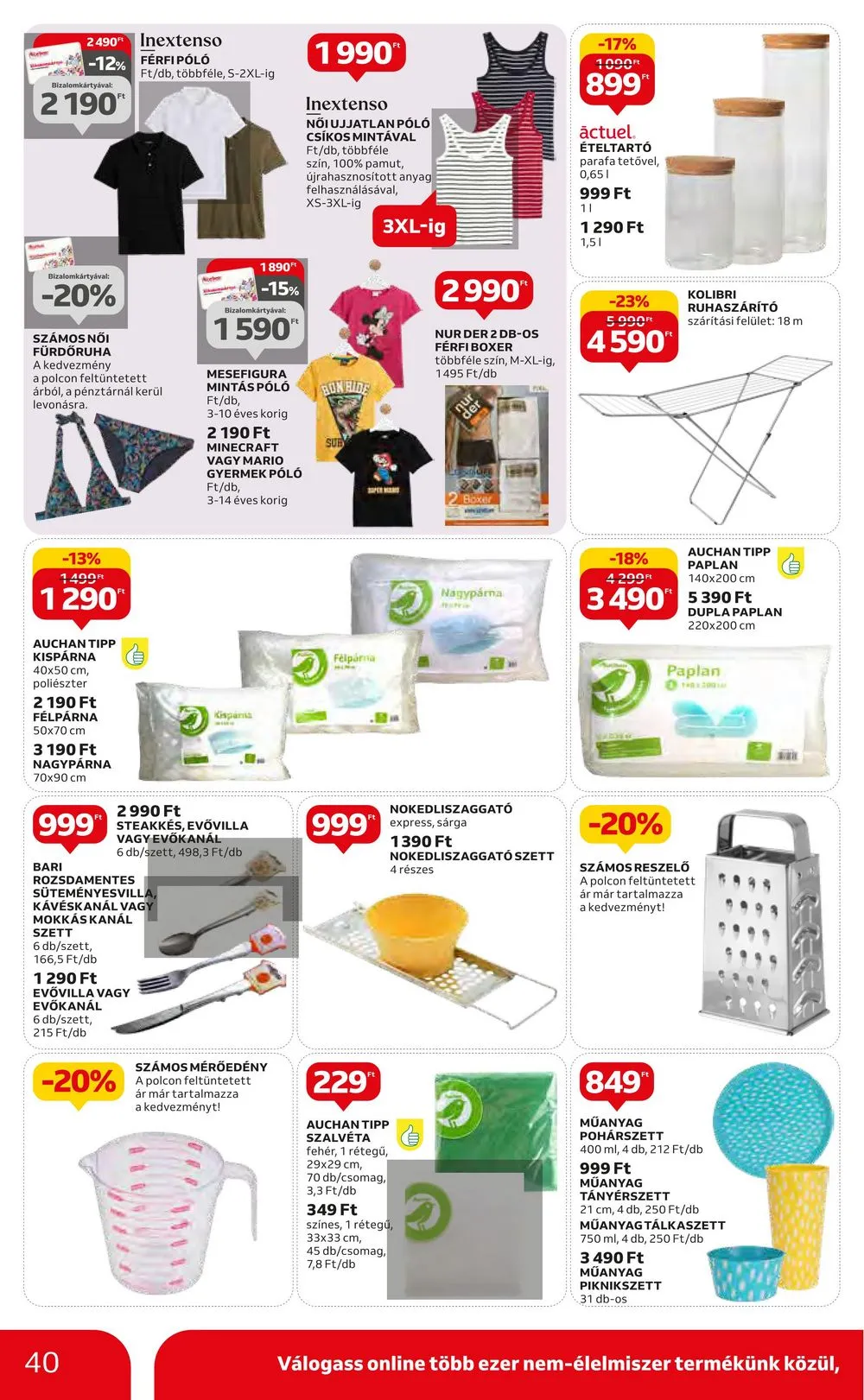 Auchan akciós újság Hipermarket 07.20–07.26 – 40. oldal