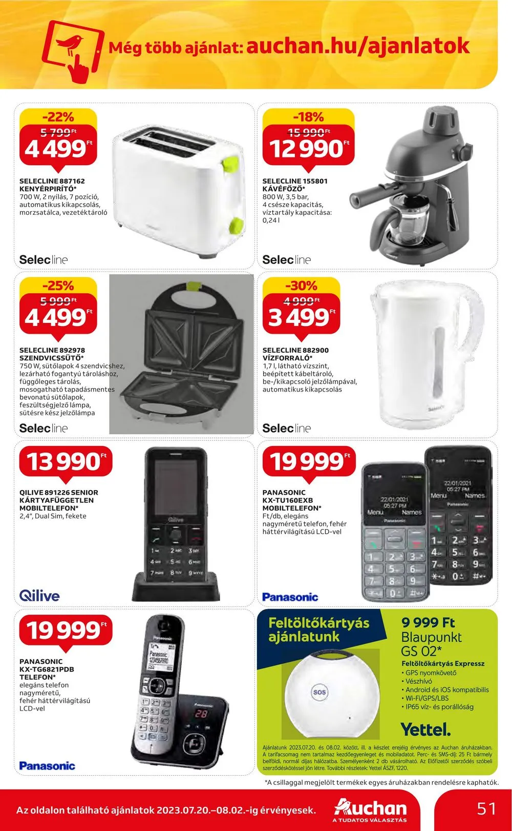 Auchan akciós újság Hipermarket 07.20–07.26 – 51. oldal
