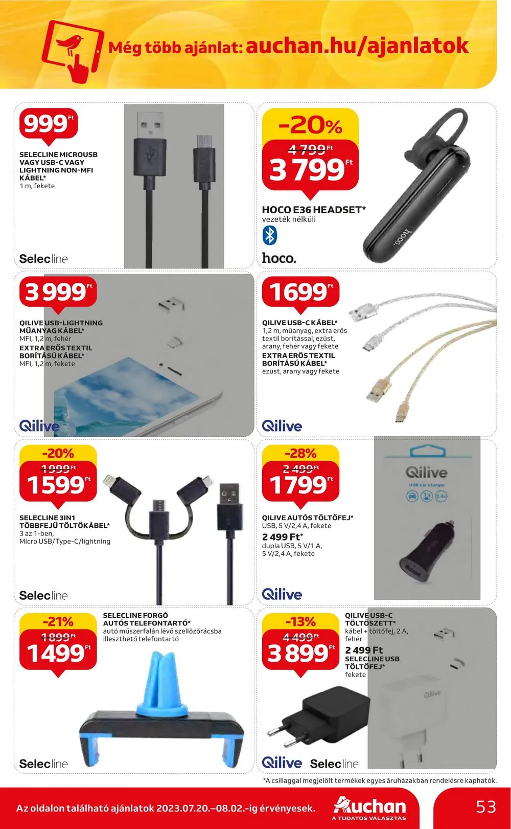 Auchan akciós újság Hipermarket 07.20–07.26 – 53. oldal