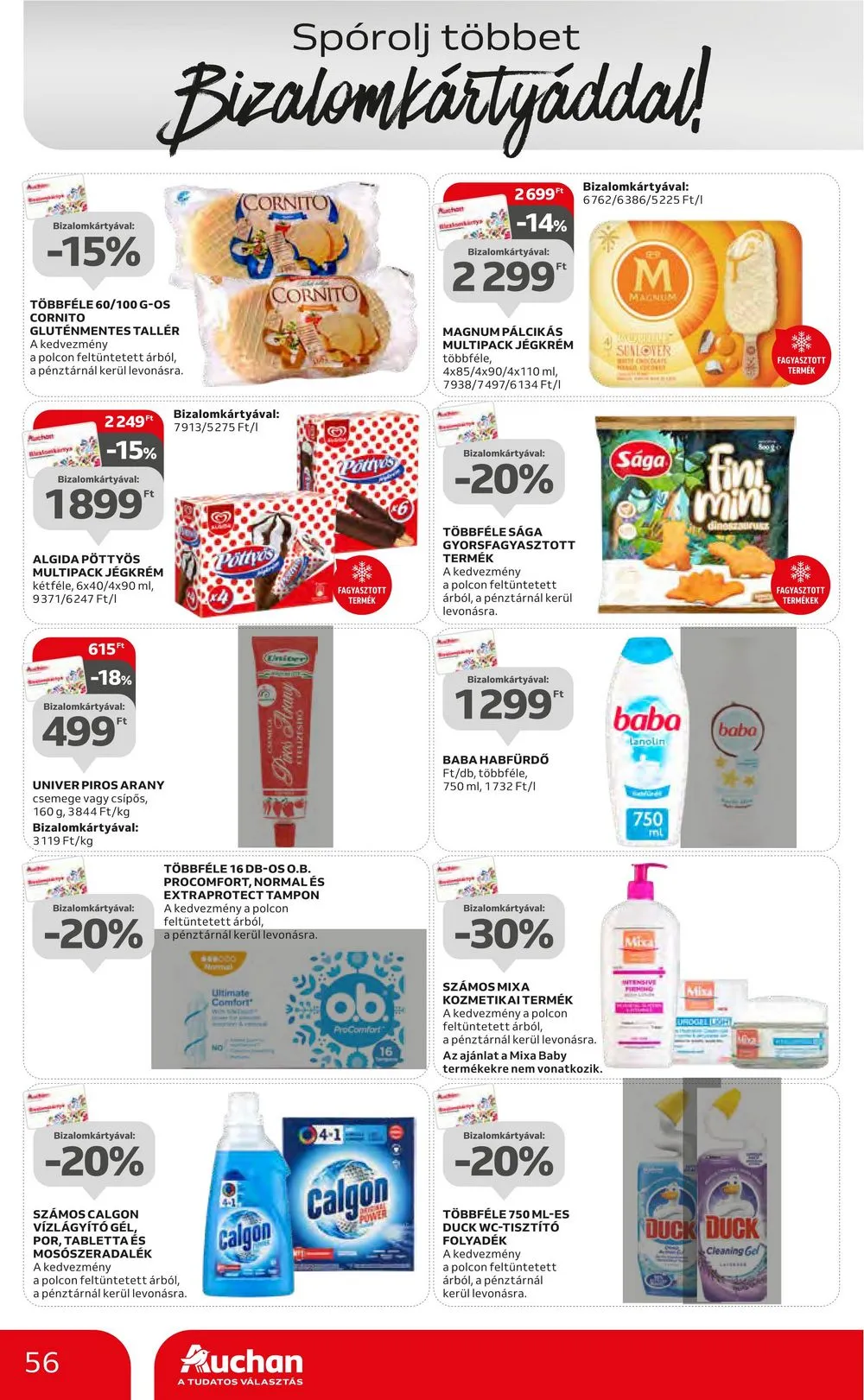 Auchan akciós újság Hipermarket 07.20–07.26 – 56. oldal