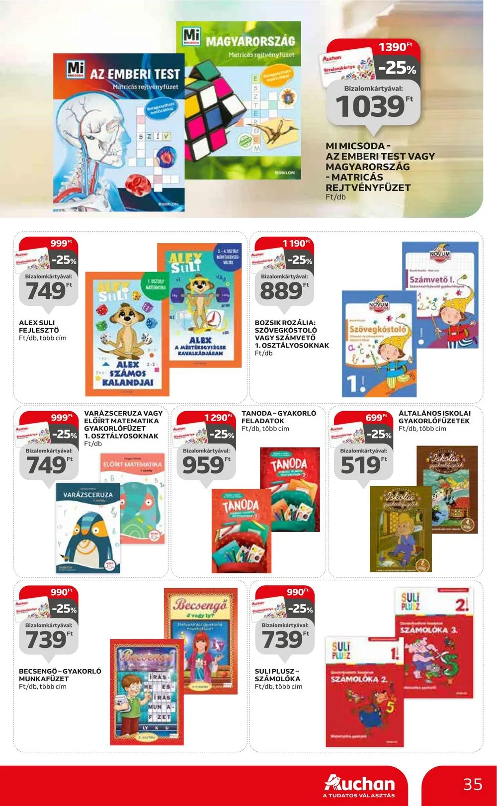 Auchan akciós újság Hipermarket 07.27–08.02 – 35. oldal