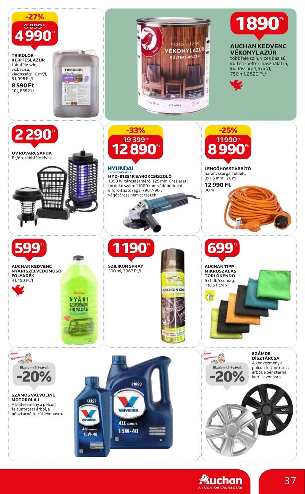 Auchan akciós újság Hipermarket 07.27–08.02 – 37. oldal