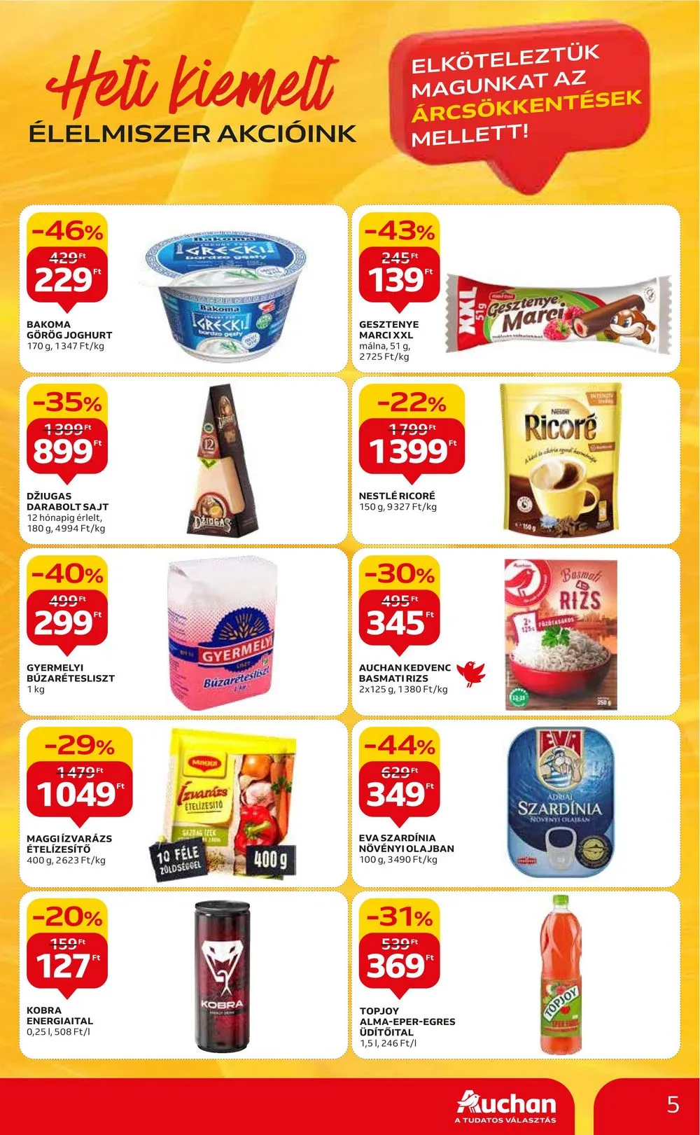 Auchan akciós újság Hipermarket 07.27–08.02 – 5. oldal