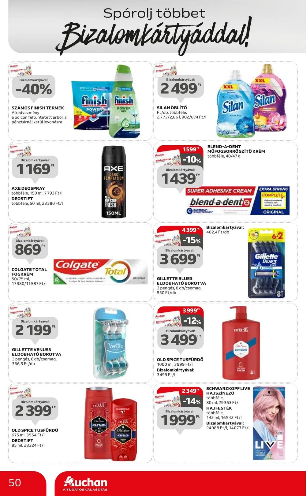 Auchan akciós újság Hipermarket 07.27–08.02 – 50. oldal