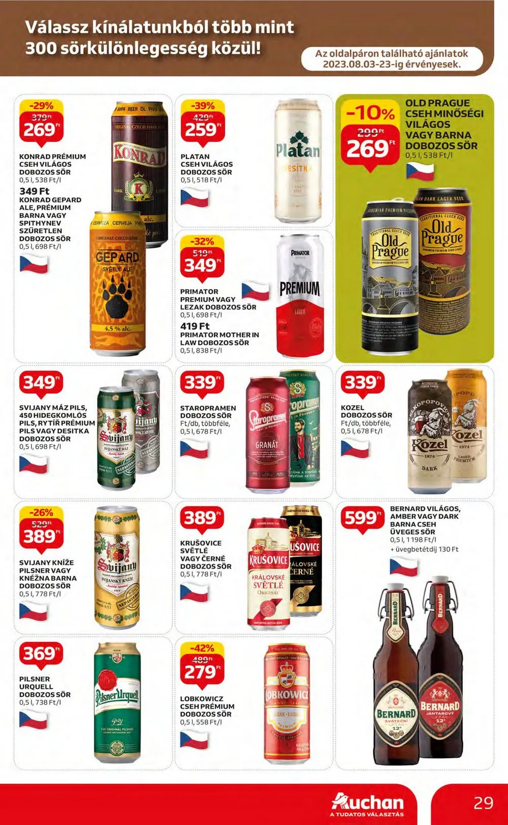 Auchan akciós újság Hipermarket 08.03–08.09 – 29. oldal