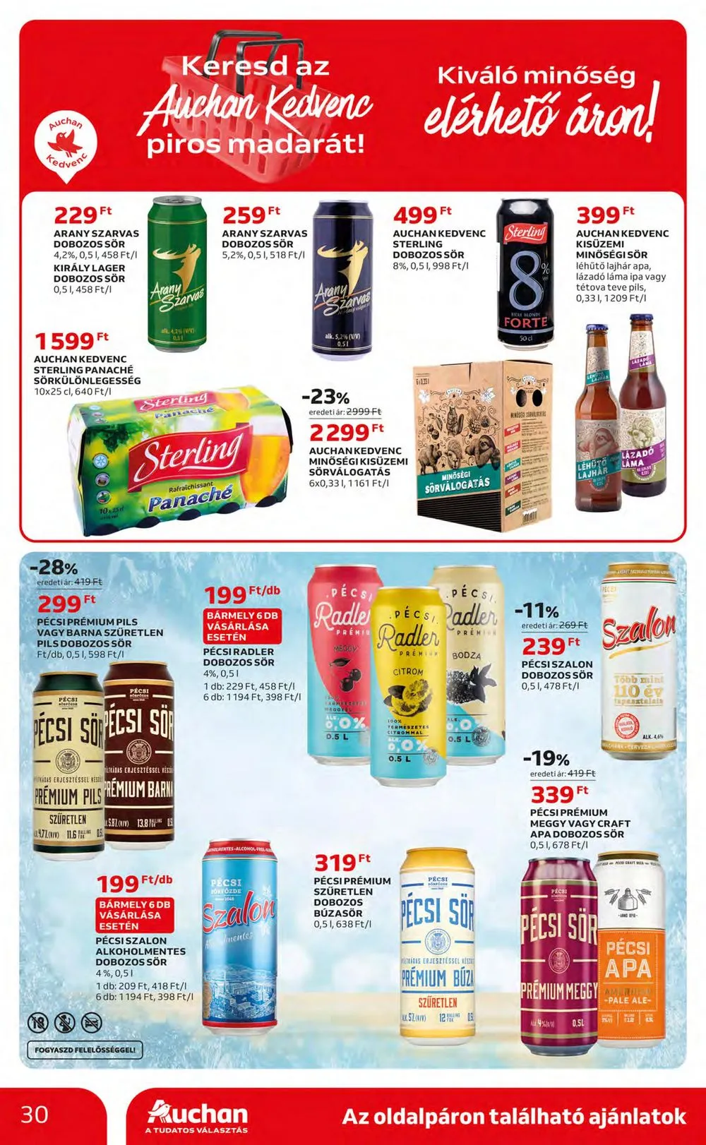 Auchan akciós újság Hipermarket 08.03–08.09 – 30. oldal
