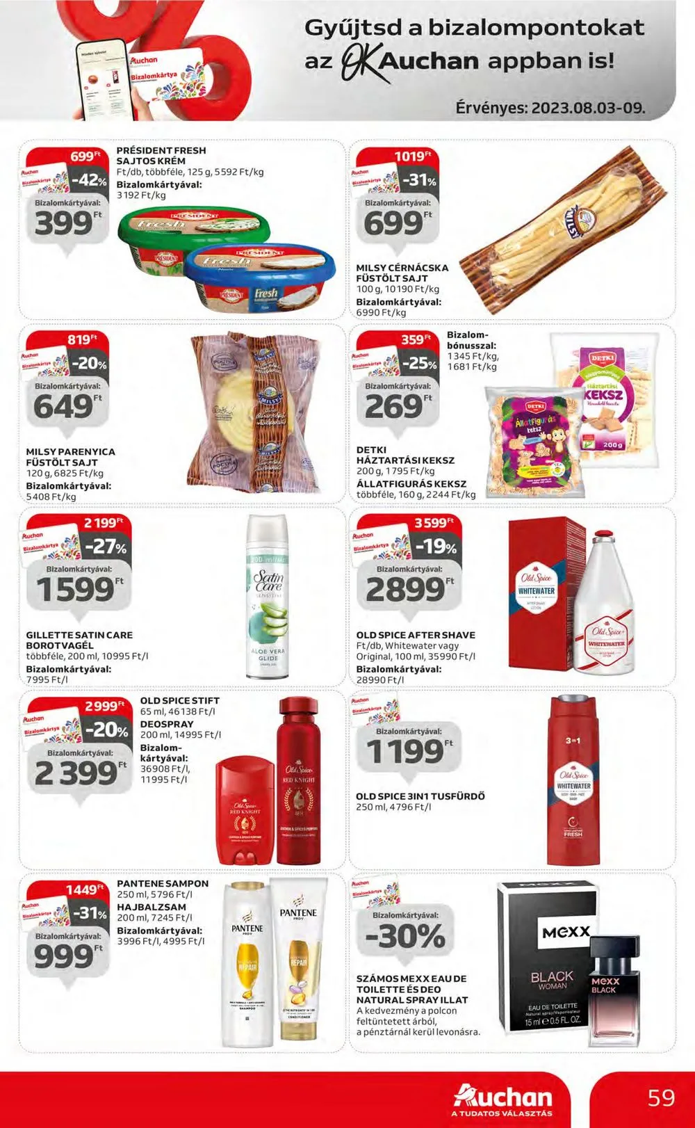 Auchan akciós újság Hipermarket 08.03–08.09 – 59. oldal