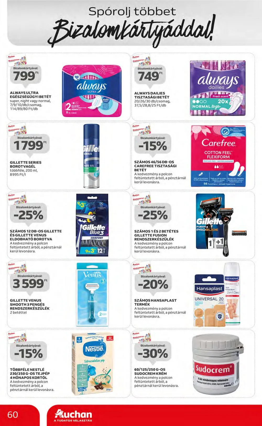 Auchan akciós újság Hipermarket 08.03–08.09 – 60. oldal