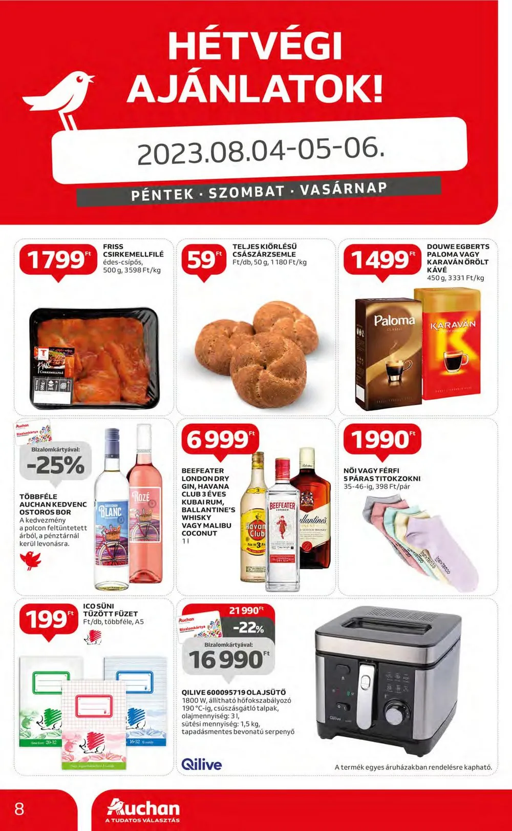 Auchan akciós újság Hipermarket 08.03–08.09 – 8. oldal