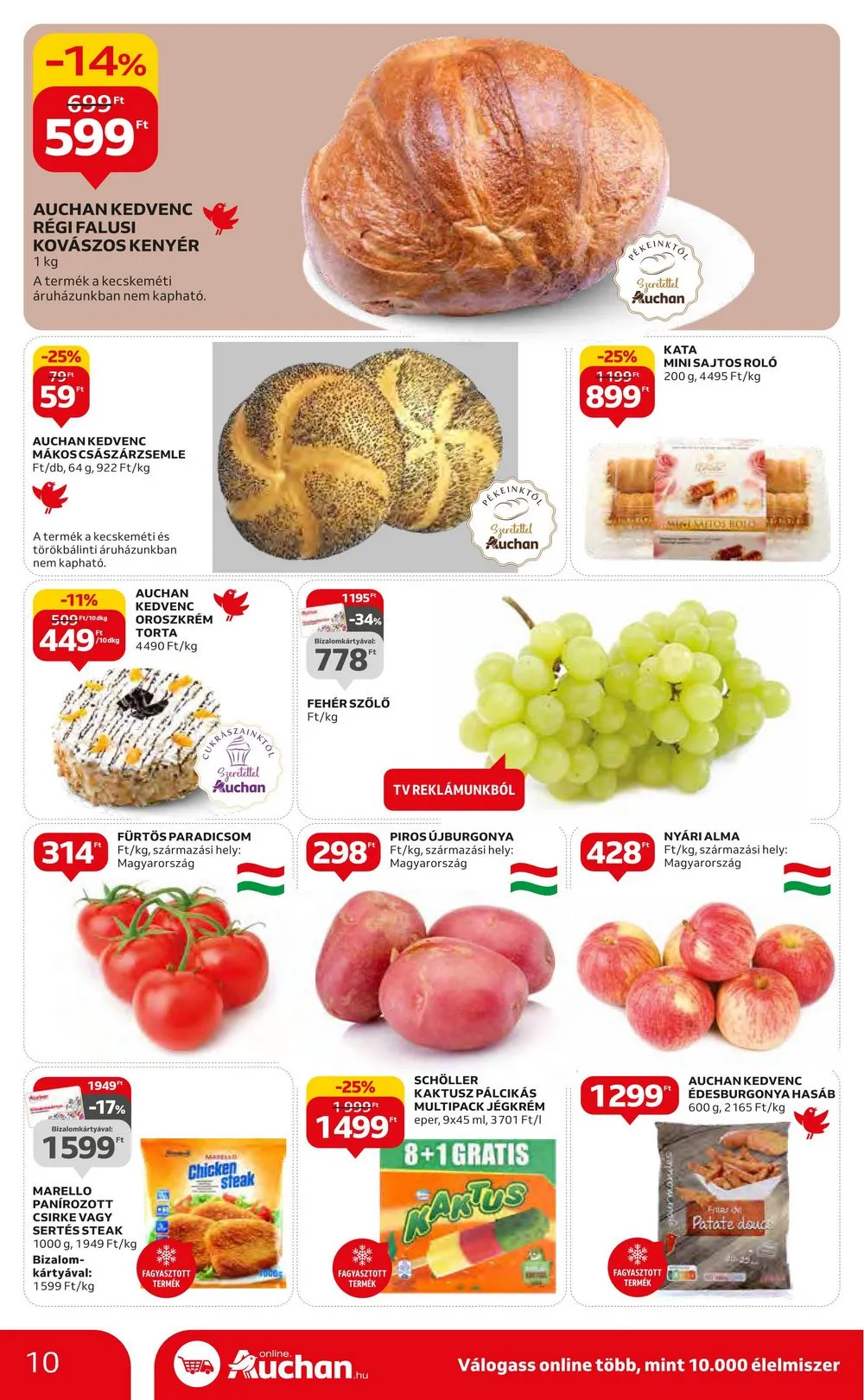 Auchan akciós újság Hipermarket 08.10–08.16 – 10. oldal