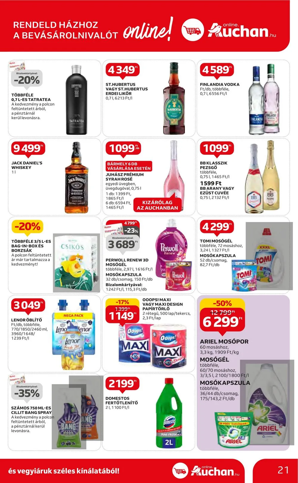 Auchan akciós újság Hipermarket 08.10–08.16 – 21. oldal