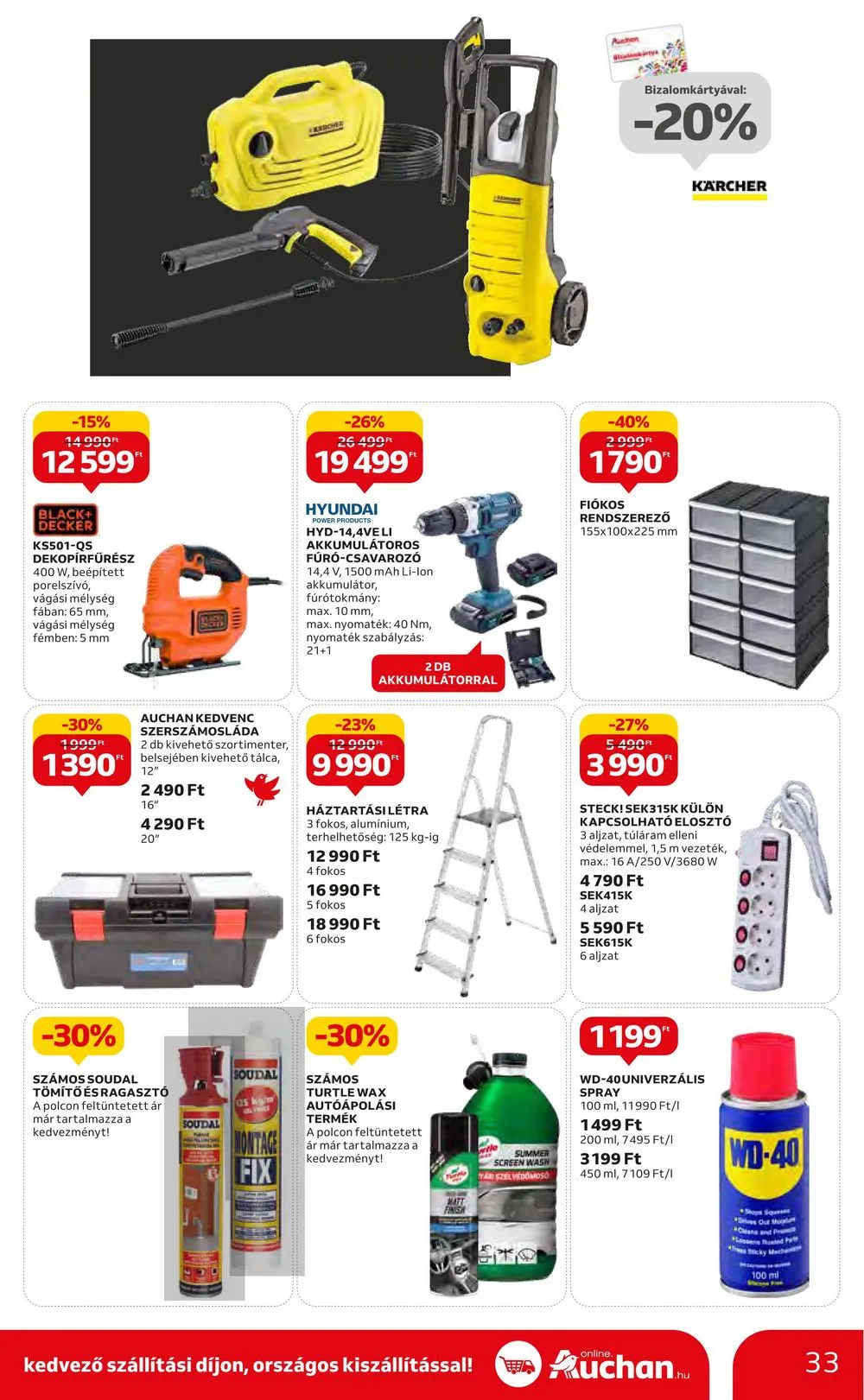 Auchan akciós újság Hipermarket 08.10–08.16 – 33. oldal