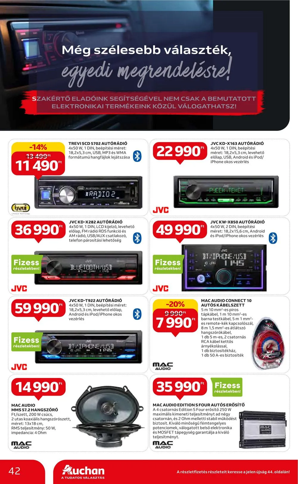 Auchan akciós újság Hipermarket 08.10–08.16 – 42. oldal