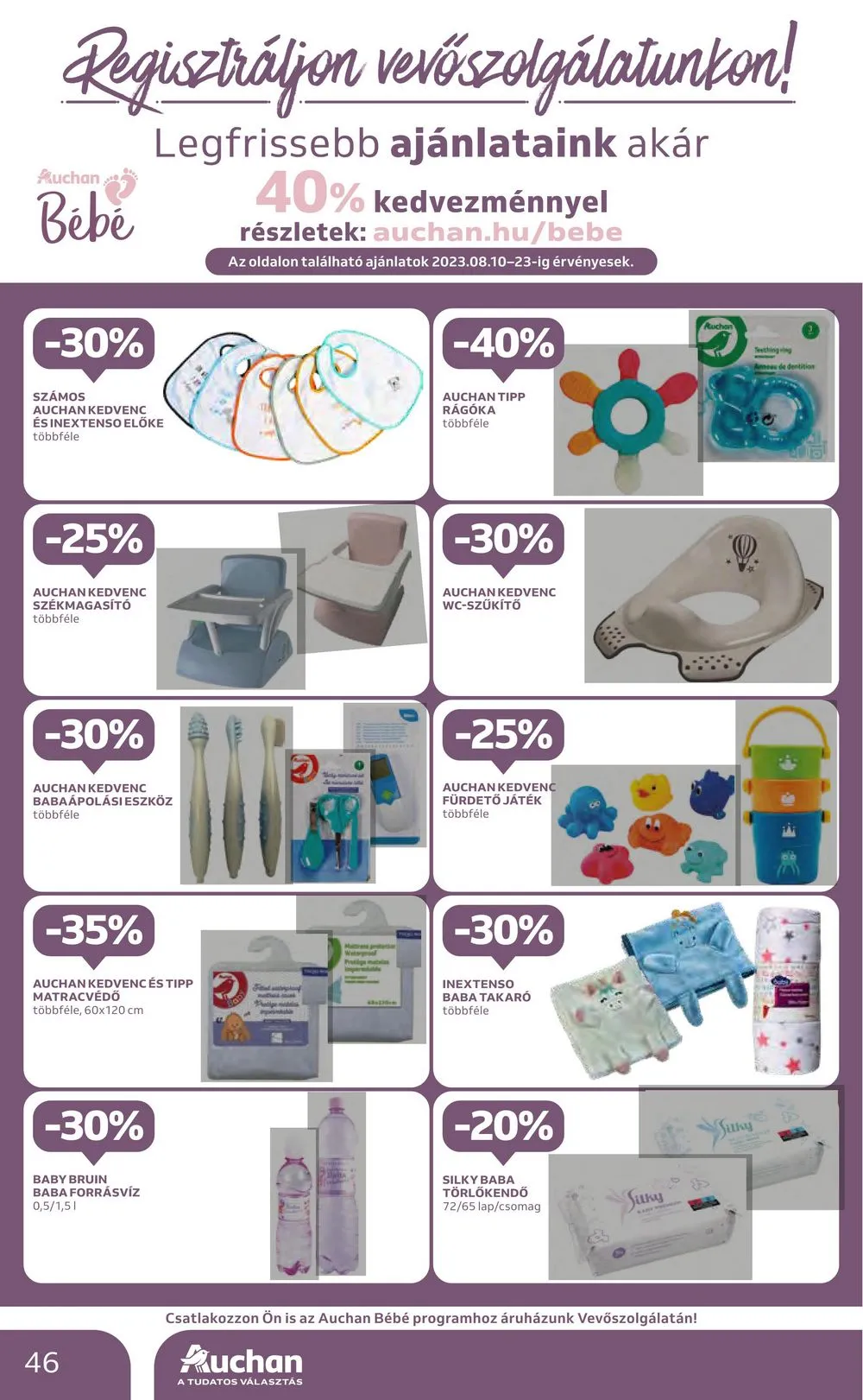 Auchan akciós újság Hipermarket 08.10–08.16 – 46. oldal