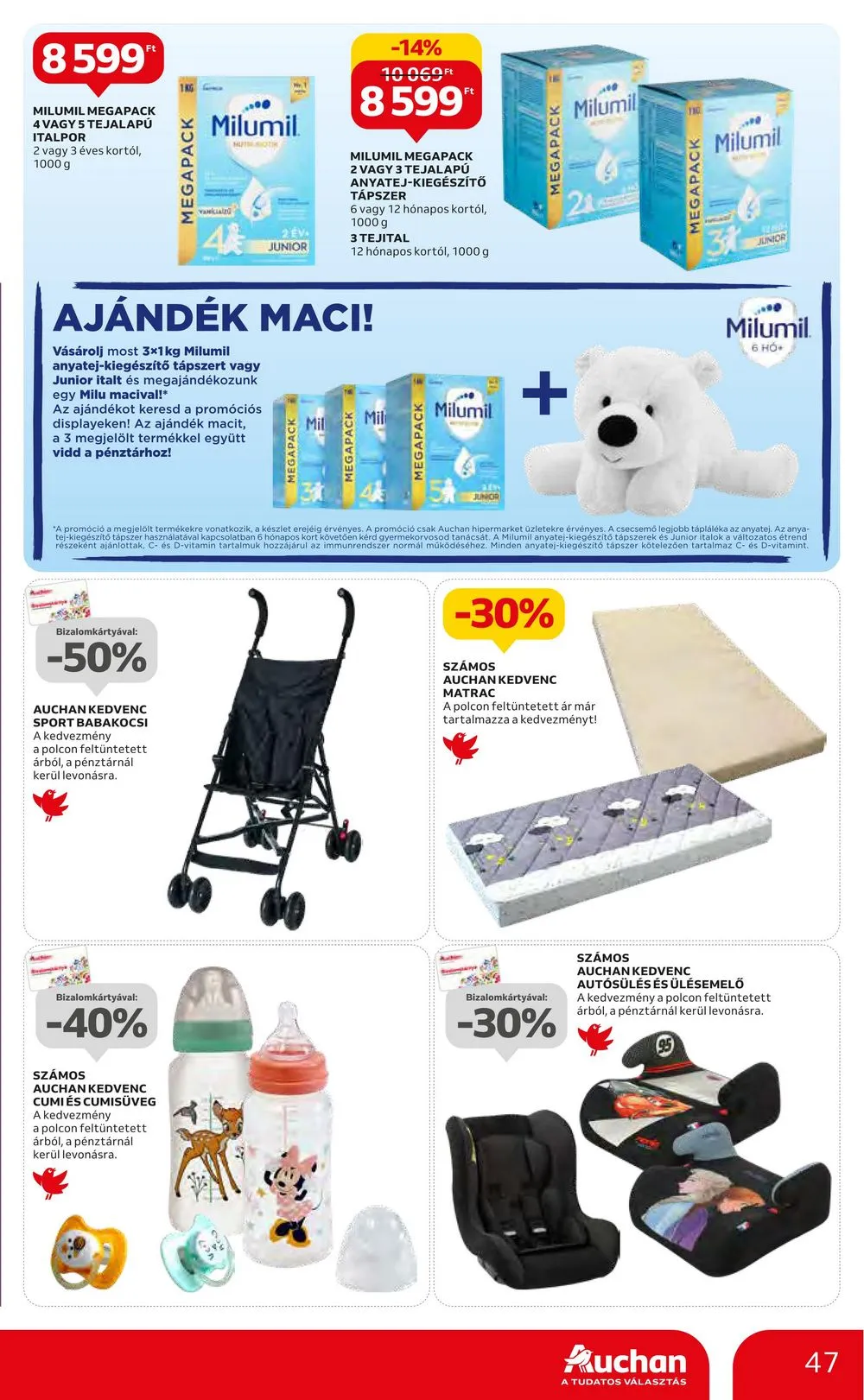 Auchan akciós újság Hipermarket 08.10–08.16 – 47. oldal