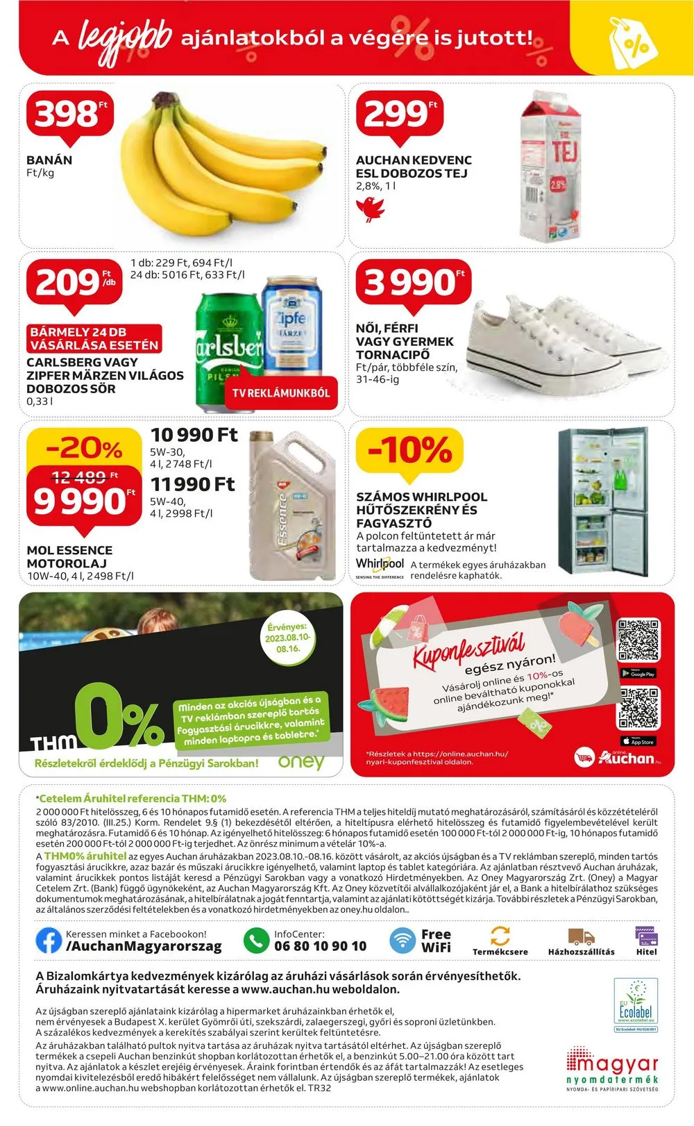 Auchan akciós újság Hipermarket 08.10–08.16 – 52. oldal