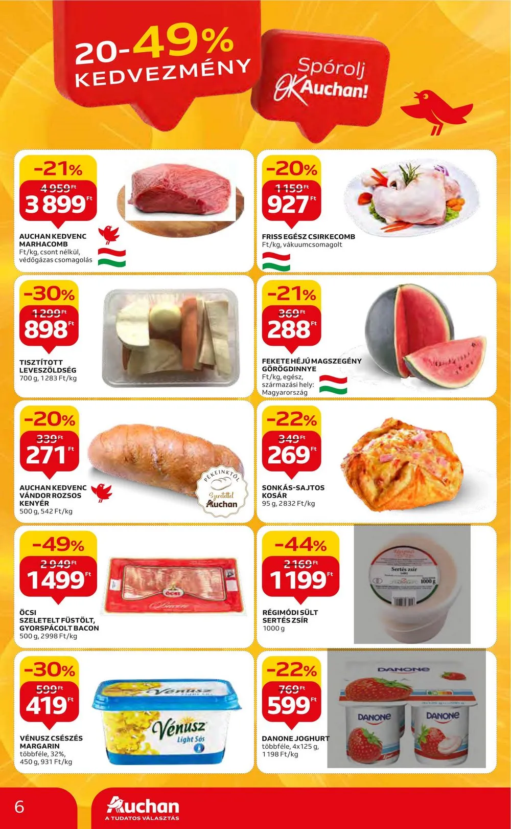 Auchan akciós újság Hipermarket 08.10–08.16 – 6. oldal
