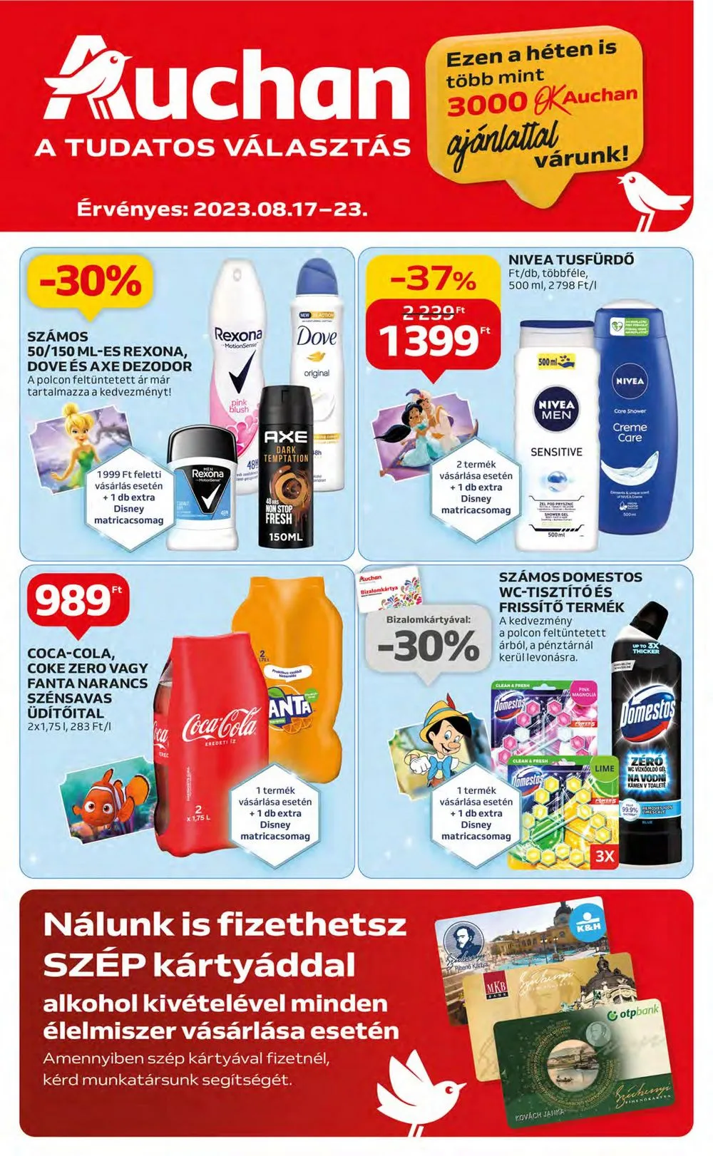Auchan akciós újság Hipermarket 08.17–08.23