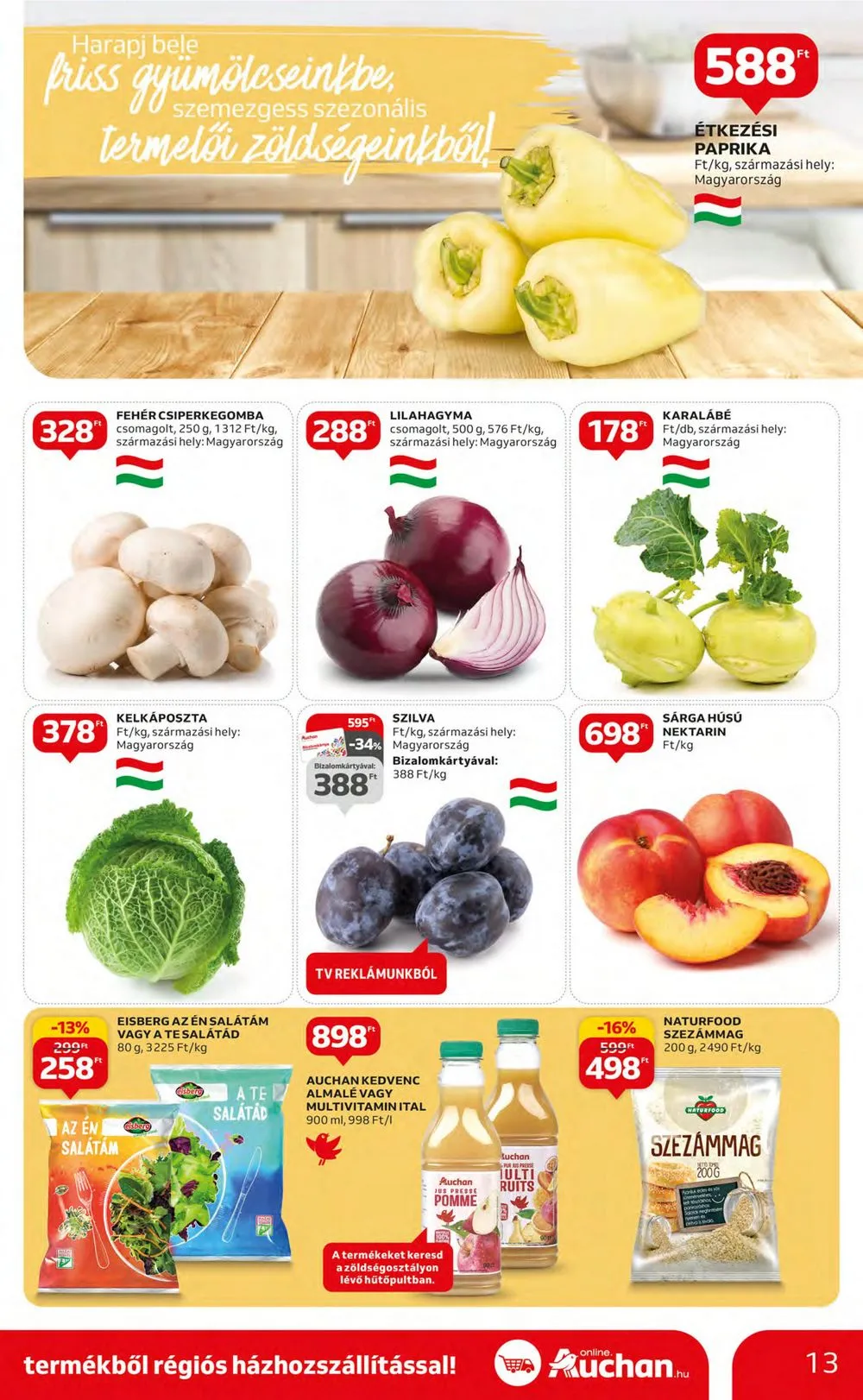 Auchan akciós újság Hipermarket 08.17–08.23 – 13. oldal
