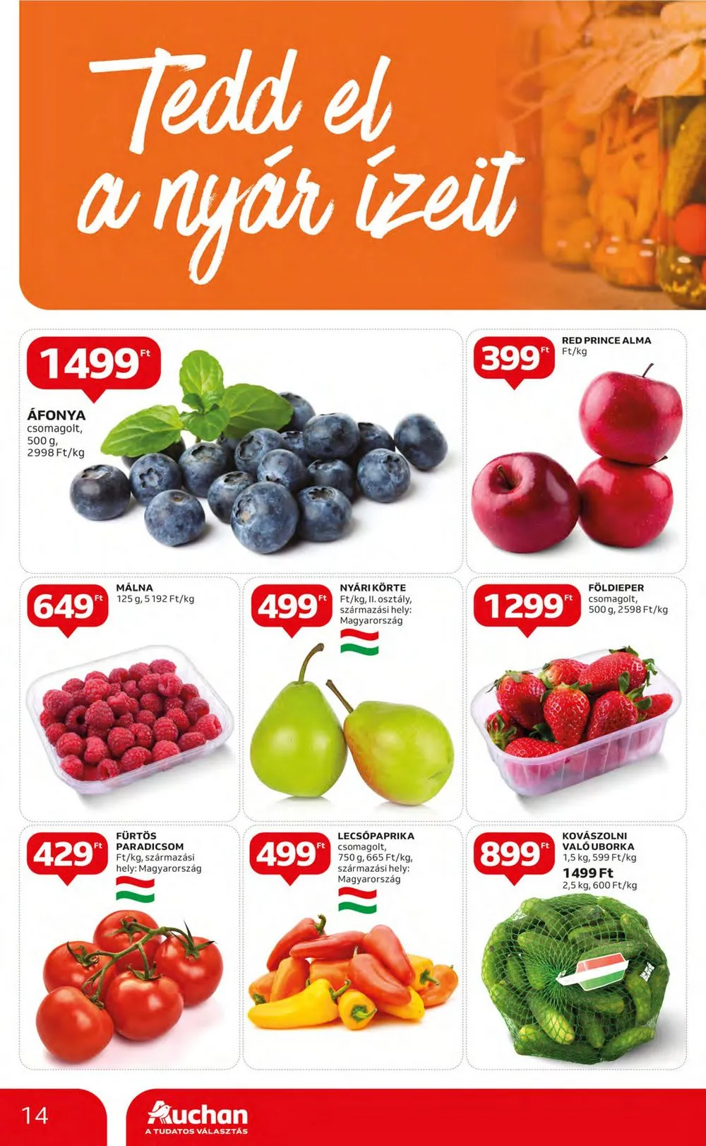 Auchan akciós újság Hipermarket 08.17–08.23 – 14. oldal