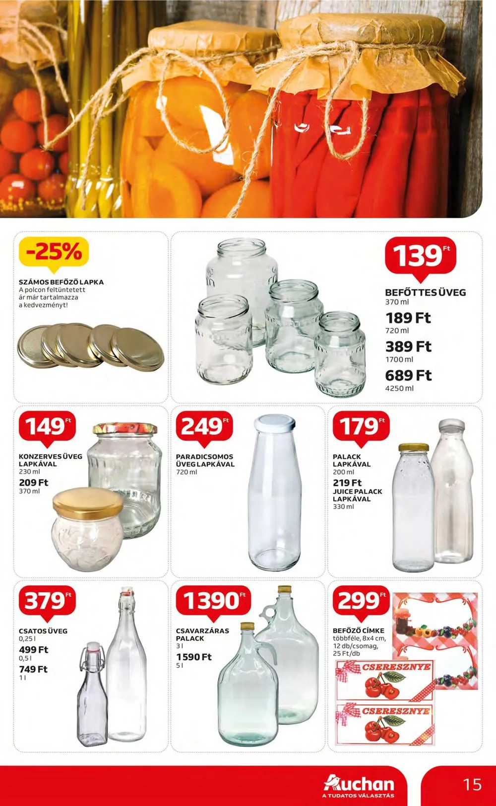 Auchan akciós újság Hipermarket 08.17–08.23 – 15. oldal