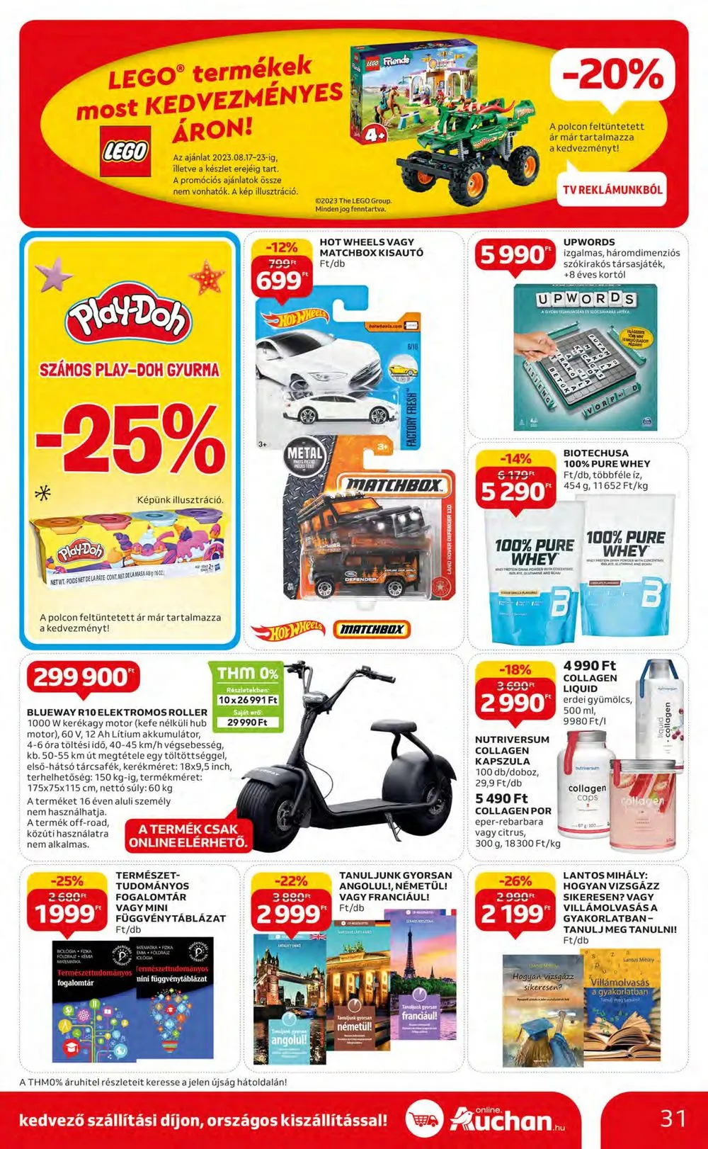 Auchan akciós újság Hipermarket 08.17–08.23 – 31. oldal