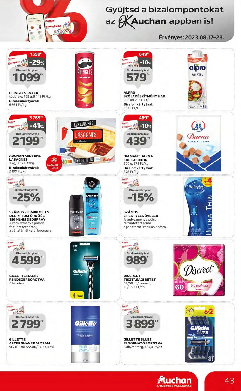 Auchan akciós újság Hipermarket 08.17–08.23 – 43. oldal