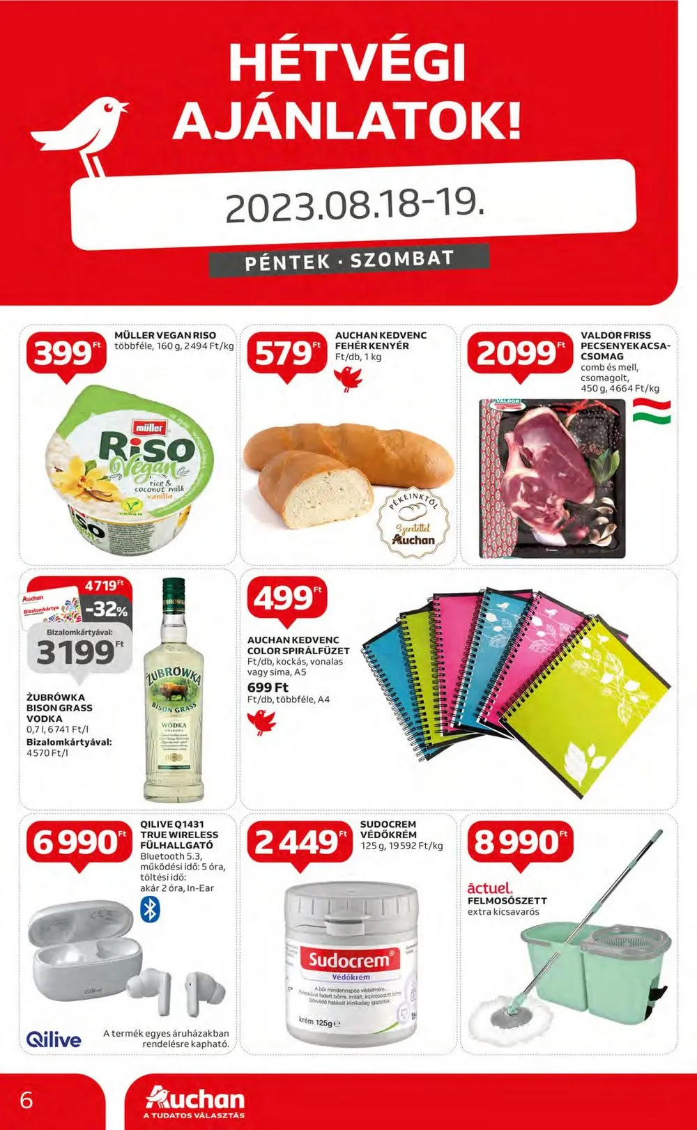 Auchan akciós újság Hipermarket 08.17–08.23 – 6. oldal
