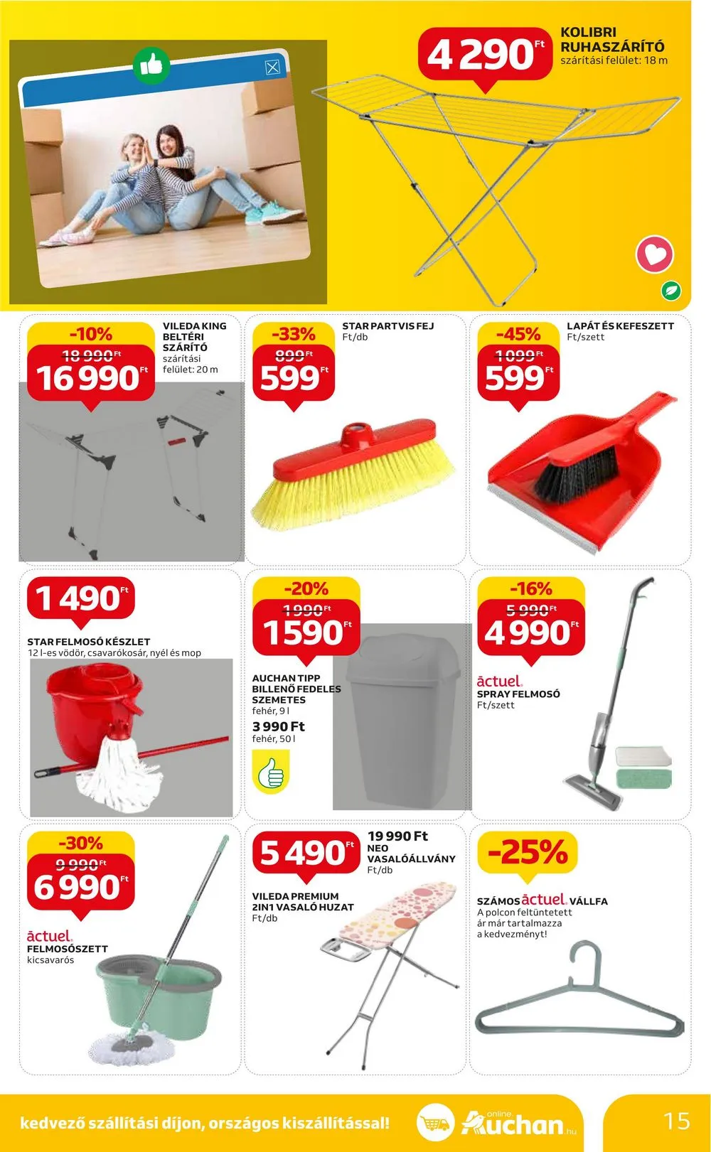 Auchan akciós újság Hipermarket 08.24–09.06 – 15. oldal