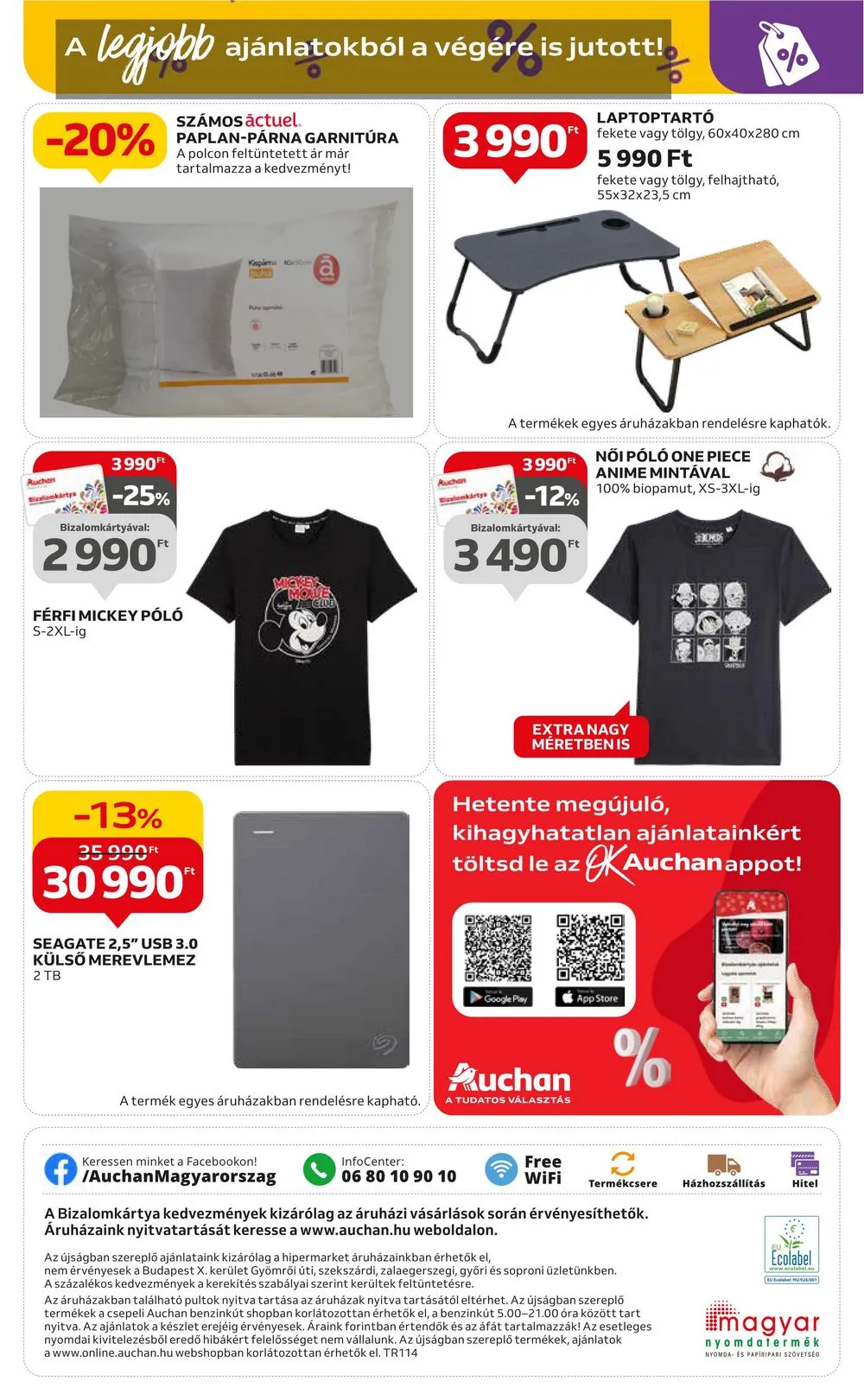 Auchan akciós újság Hipermarket 08.24–09.06 – 16. oldal