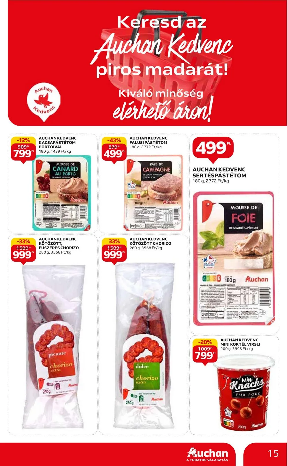 Auchan akciós újság Hipermarket 08.31–09.06 – 15. oldal