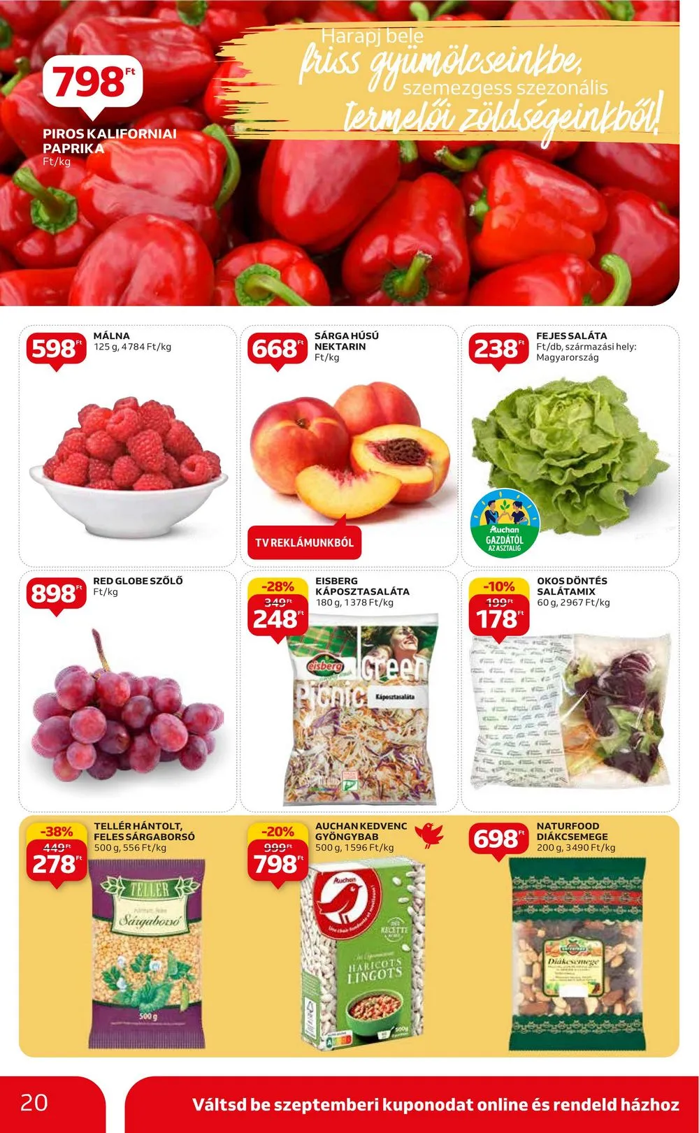 Auchan akciós újság Hipermarket 08.31–09.06 – 20. oldal