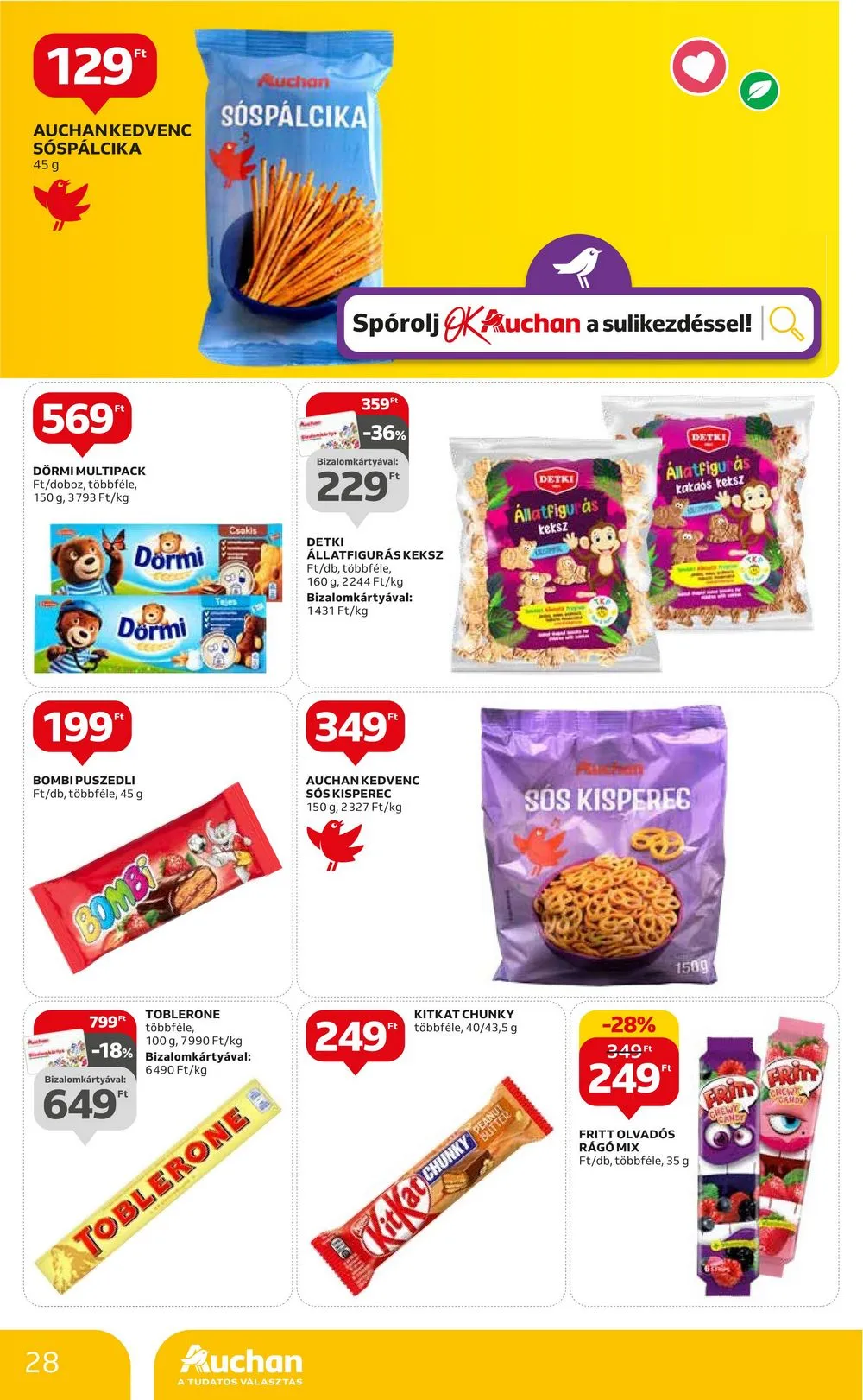 Auchan akciós újság Hipermarket 08.31–09.06 – 28. oldal