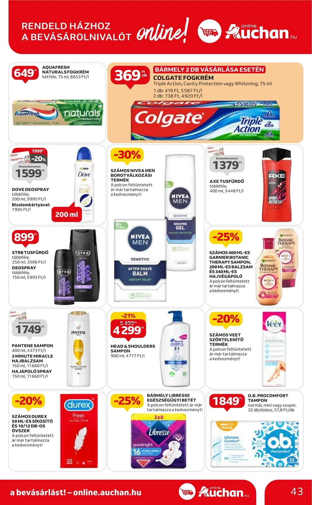 Auchan akciós újság Hipermarket 08.31–09.06 – 43. oldal
