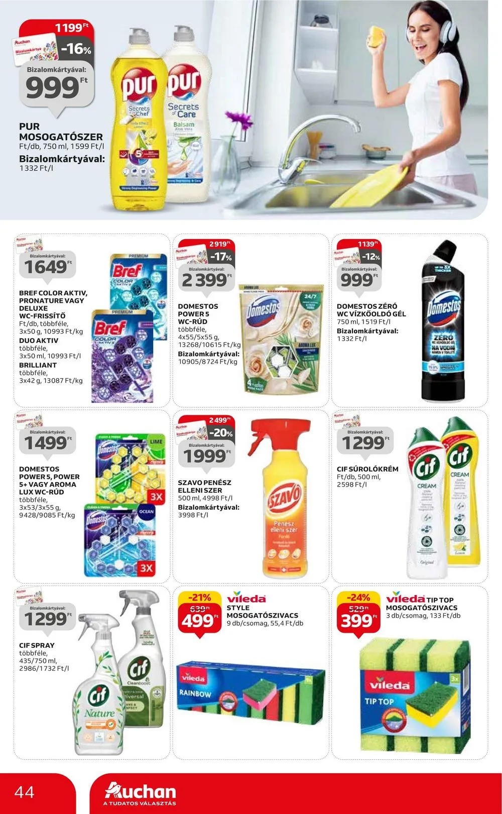 Auchan akciós újság Hipermarket 08.31–09.06 – 44. oldal