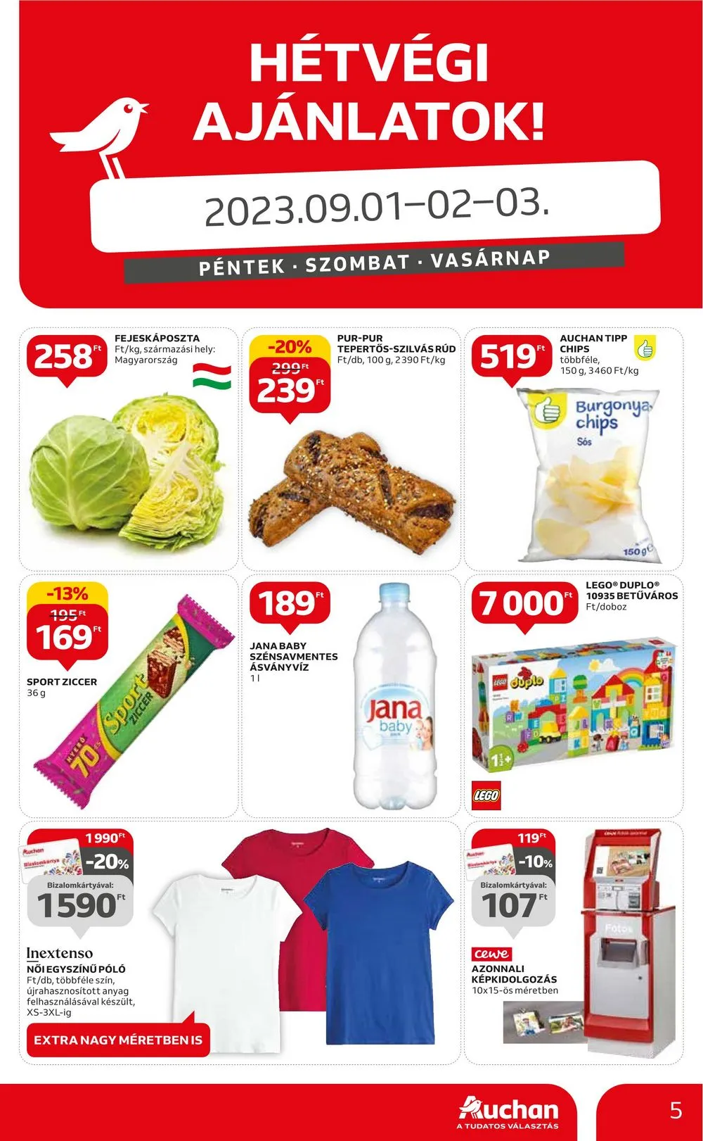 Auchan akciós újság Hipermarket 08.31–09.06 – 5. oldal