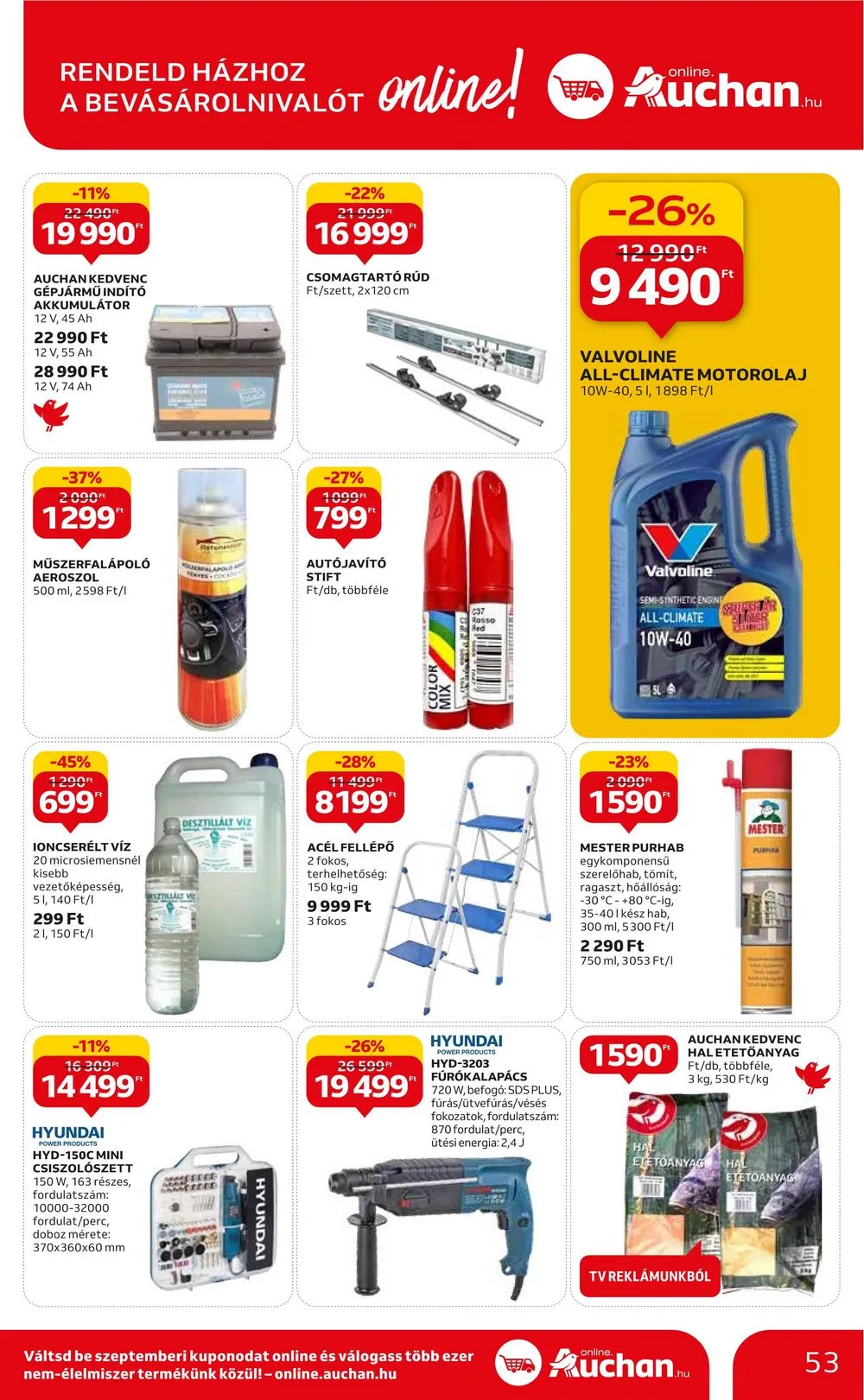 Auchan akciós újság Hipermarket 08.31–09.06 – 53. oldal