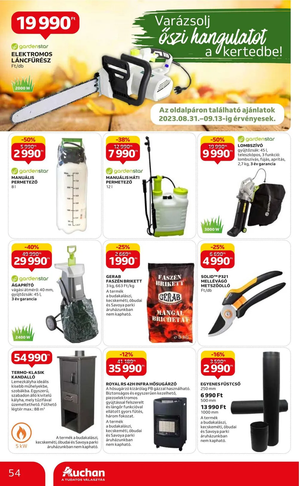 Auchan akciós újság Hipermarket 08.31–09.06 – 54. oldal