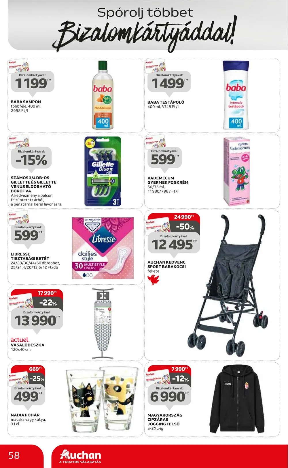 Auchan akciós újság Hipermarket 08.31–09.06 – 58. oldal