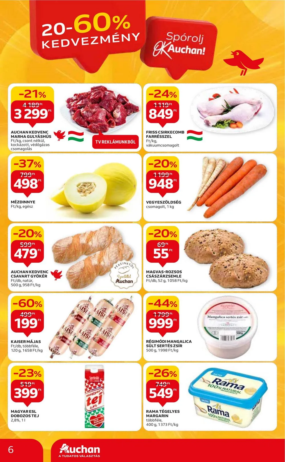 Auchan akciós újság Hipermarket 08.31–09.06 – 6. oldal