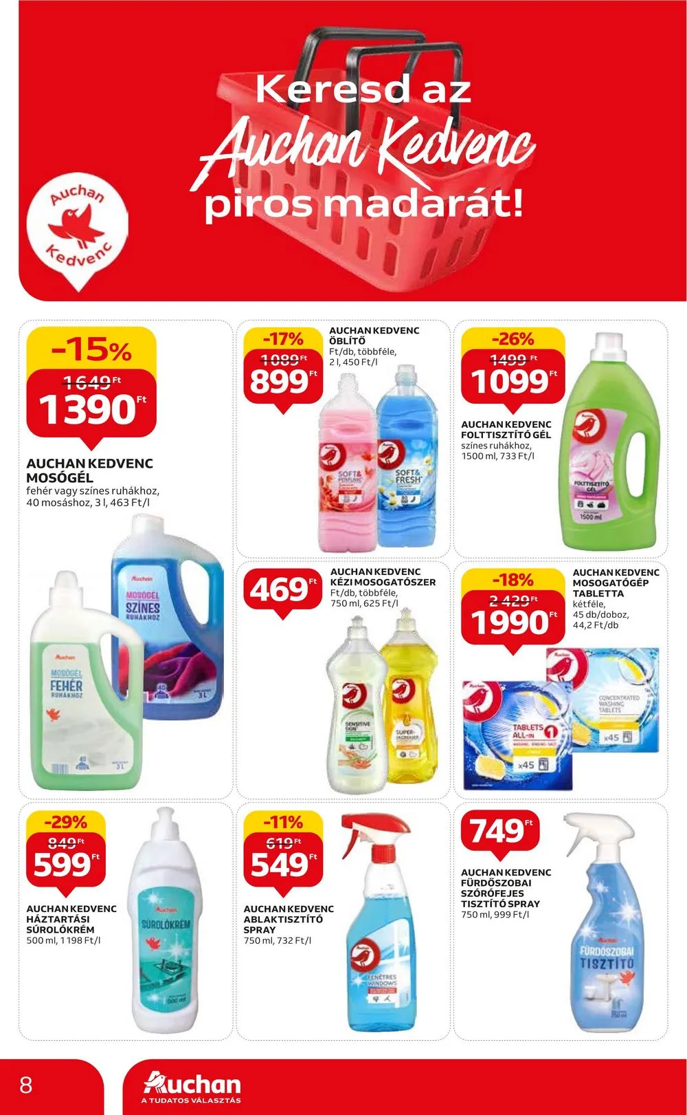 Auchan akciós újság Hipermarket 08.31–09.06 – 8. oldal