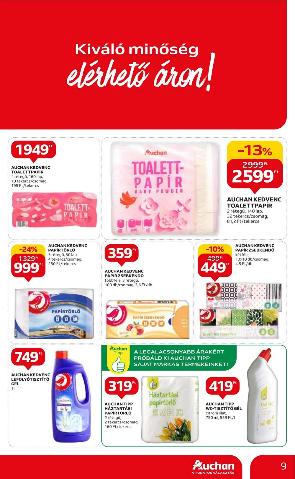 Auchan akciós újság Hipermarket 08.31–09.06 – 9. oldal