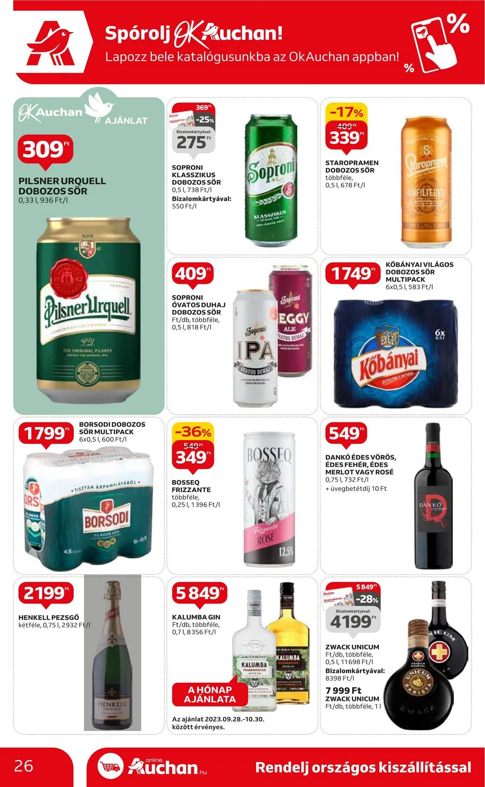 Auchan akciós újság Hipermarket 09.28–10.04 – 26. oldal