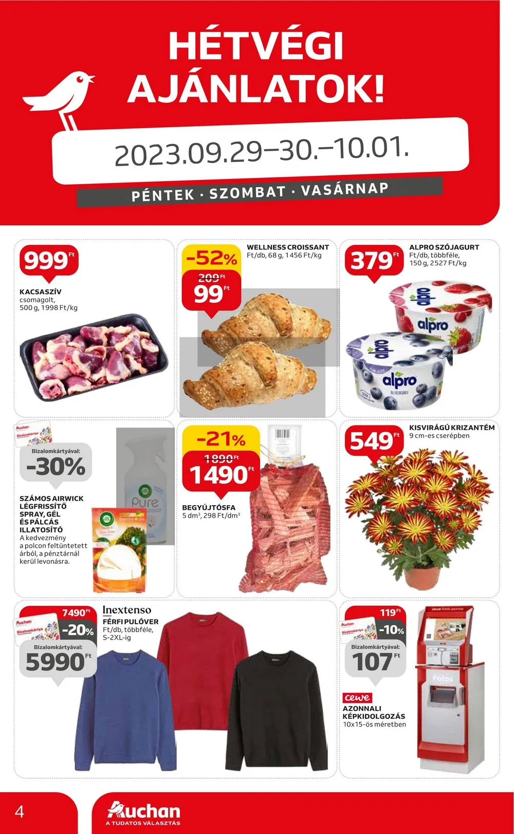 Auchan akciós újság Hipermarket 09.28–10.04 – 4. oldal