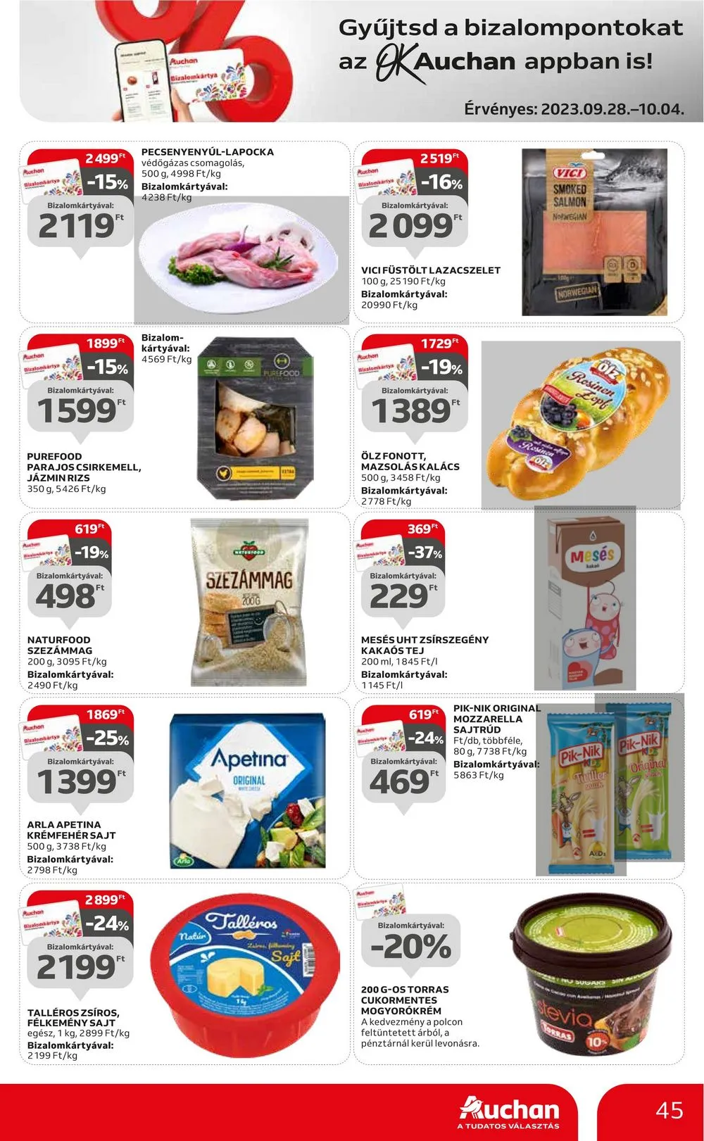 Auchan akciós újság Hipermarket 09.28–10.04 – 45. oldal